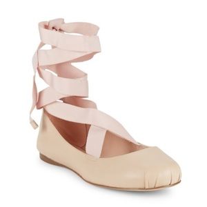 BCBG nude pink ballet flats